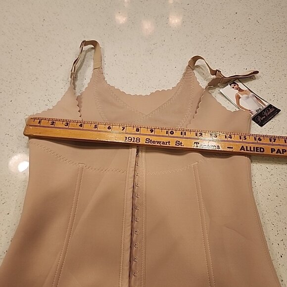 NWT Prima Valentina Ultra Slimming Cami Front Hook Closure Nude - Picture 4 of 7